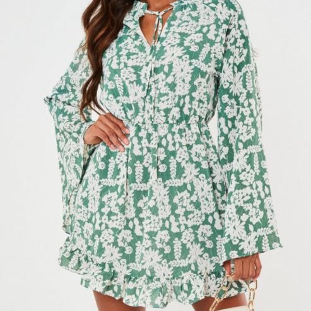 SAGE FLORAL DRESS 💐